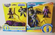 Imaginext CATWOMAN w/Cycle & BATMAN CATWOMAN 2-Pack both MoC Free Shipping