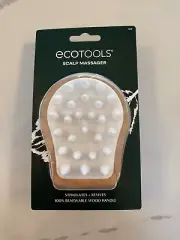NEW Ecotools Stimulating & Revives Scalp Massager Bamboo Wooden Handle