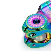 Multicolor Oil Slick Aluminium Headset Stem Top Cap Lightweight and Strong