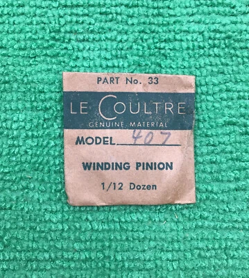Jaeger LeCoultre Winding Pinion Cal. 407 Part 410 33, NOS