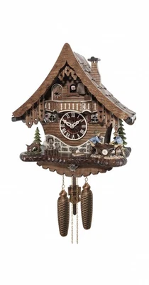 Cuckoo Clock Black Forest house EN 4797/8 NEW