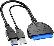 SATAs to USB3.0 Adapter Cable External Hard Drives Converter for Fast Data Transfer UASP for 2.5In Hard Disk