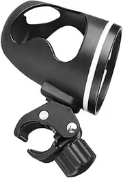 ERINGOGO Cup Holder Rack for Stroller Walker and Bicycle Durable Organizer for Bottles Up to Fits Rods Black