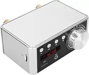 HiFi 5.0 Digital Audio Amplifier Board Memory Card Player 50W X 2 Stereo for Home Entertainment (Silver)