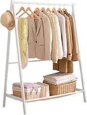 Levede Wood Clothes Rack Shelf, Garment Rack for Coats,Skirts,Bags Hanging Rail Shoe Storage 120 Hanger - Solid Pine Wood Organizer for Neat and Tidy Spaces, for Entryway and Bed Room(White)