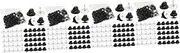 [Operitacx] 2 Boxes Rubber Pin Buckle Decorative Pin Back Safety Pin Backs Tie Tack Lapel Pin For Crafts Pin Backings Lapel Pin Keeper Badge Pin Back Sewing Supply Replaceable Decorate Alloy