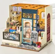 Robotime Rolife Nancy's Bake Shop Mini Doll/House Diorama/Craft Kit Multicoloure