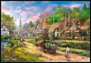 Peasant Village - Chart Counted Cross Stitch Patterns Needlework DIY DMC Color