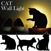 在飛比找有閑購物優惠-「自己有用才推薦」可愛貓咪造型 壁燈 剪影燈 CAT WAL