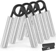 Hand Grip Strengthener Adjustable Resistance Grip Pack of 4 Strength Trainer ...