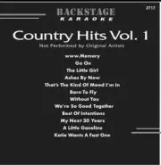 COUNTRY HITS VOL 1 COUNTRY KARAOKE CDG DISC MUSIC CD CD+g music songs backstage