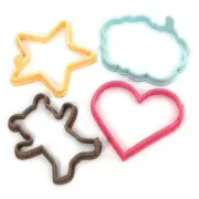Silicone Pancake Molds for Heart, Star, Teddy Bear, Cloud Shape Pancakes, Set...