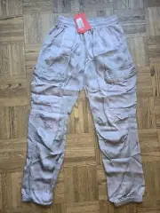 Diesel P-Mirow N-1 Satin Cargo Jogger Pants Size IT 40 US Small/4 MSRP $475 NWT