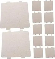 Vaguelly 12pcs Microwave Oven Mica Plate Sheet Waveguide Covers for Oven Repair Insulation Accessory Mica Parts Replacement