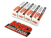FREE EMBLEM - MSD IRIDIUM SPARK PLUGS FOR 01-08 TOYOTA COROLLA 1.8L (for: Toyota)