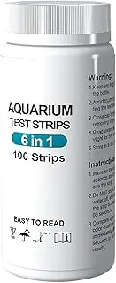 SHWING Fish Tank Water Testing Kit 6 in 1, Aquarium Test Strips, Water Testing Kits, Rapid Test Kit for Preventing Invisible Water Problems for Fishes Turtles and More