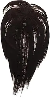 Didiseaon Women Clip Hair Topper Hairpiece for Thinning Hair Seamless Natural Look Versatile Styling with Enhanced Inner Net and Thick Bangs