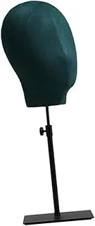 kokiya Mannequin Head Stand Manikin Head Display Stand Home Decor,Model Holder,Adjustable Height for Scarf Cap,Hair,Wear Resistant, Green Black