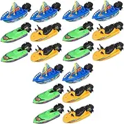 TEHAUX Sets Water Play Boat Boys and Girls Bath Toys Bath Toys for Boys and Girls Rotating Spring Pcs Random