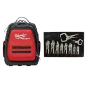 Milwaukee Locking Pliers Kit W/ Backpack Curved Jaw Steel Ergonomic (10-Piece)