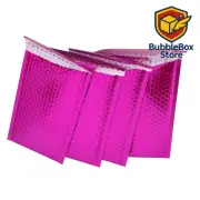 Metallic Pink Bubble Mailers 8.5x12 – Gift Wrap Envelopes | Stylish Shipping