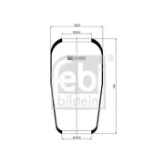 Febi Bellow, air suspension 20882 MK1 FOR Palio Beetle 100 Panda Astra 405 Trans