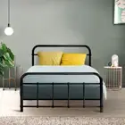 Rust Resistant Metal Bed Frame Mattress Base Platform Underneath Storage Space