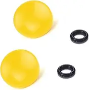 [LXH] (2 Packs) Yellow Metal Concave Surface Soft Camera Shutter Release Button for Fujifilm XT20 X100F X-T2 X100T X-PRO2 X-T10 X-PRO1 X-E2S X100 X100S X10 X20 X30 X-E1 X-E2 STX-2 LeicaM Olympus PEN-F