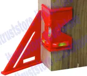 2 PC FENCE POST PIPE STUD LEVEL LEVELER TOOL UPRIGHT ANGLE UPRIGHT LEVELING