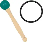 1 Set Singing Bowl Mallet with Wooden Handle and Rubber Ring Lightweight Striker for Crystal Bowls for Meditation Sound Therapy