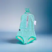 Kandi Kouture Leotard Teal White Dance Outfit Size AM One Piece Dancing Couture