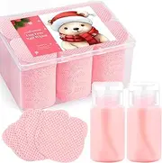 Corconess 1080PCS Lint Free Nail Wipes With 2 Acetone Dispensers Kit - Nail Polish Remover Wipes with Pump Dispensers,No Lint Nail Wipes Gel Nail Polish Remover Pump Wipes Set Nail Supplies