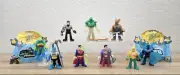 IMAGINEXT DC Super Friends Series 1 Mystery Figures COMPLETE SET OF 9 - GITD