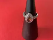 Bomb Party RBP6856 “She’s Bougie and Bling” LC Tourmaline Rhodium Sz 7 Ring NWT