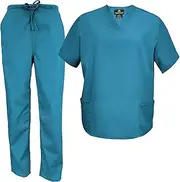 [Natural Uniforms] M&M Scrubs Men's Scrub Set Medical Scrub Tops and Pants