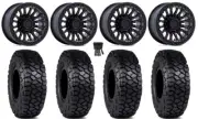 Fuel Rincon Bdlk 15" Wheels Bkout 30" Intersect Tires Yamaha Viking Wolverine