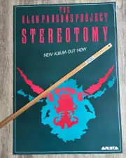 VINTAGE POSTER: ALAN PARSONS PROJECT Stereotomy (Original InStore 1985)