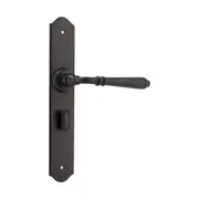 9620P Door Lever Reims Privacy Pair Matte Black H240xW40xP70mm