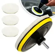 5pcs/set Buffing Polishing Pads Car Auto Glass Polisher Wool Wheel Drill Plate