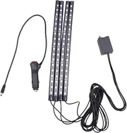 iplusmile Led Car Ambient Lighting 18 Led Kit Sound Activated Control and App for Car Dec