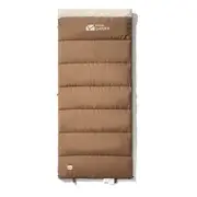 MOBI GARDEN CRESCENT Brushed Cotton Sleeping Bag, Single 1.8KG (-5-15℃) / Brown