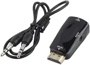 Xcessor HD Adapter HDMI/VGA + Audio Compact Size M-F Black