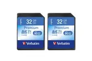 2PK Verbatim 32GB SDHC Memory Card File Media Storage Class 10 f Digital Camera
