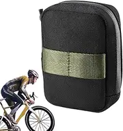 Mountain Cycling Seat Pouch | Road Cycling Pouch Saddle Seat Storage Bag | Safety Day Night Riding Phone Bag with Reflective Sign for Sunglasses, Keys