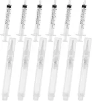 6Pcs PP Plastic Touch up Paint Pen With Spring Pen Cap Reusable Soft Bristles Fillable Paint Versatile Compact Wall Repair for Wood Floor Window(6)