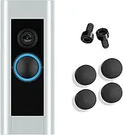 Doorbell Button Replacement, Doorbell Pro Buttons Replacement Kit, Round Doorbell Button, Come with 4Pack Buttons / 2Pack Screws, Repair Split Cracked Broken Button, Ring Doorbell Accessories