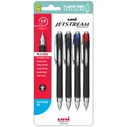 Uni Jetstream Retractable Rollerball Pen Assorted 4 Pack