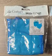 Collapsible Brush Bucket Crafter's Choice Blue RD-326 College School Organizer