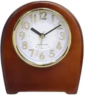 Mantel Clock Solid Wood Clocks 3D Stereo Digital Alarm Clock Table Clock Dual-Purpose Living Room Bedroom Bedside Retro Home Decoration Small Desk Clock Alarm Clocks (Color : A) Aqiong