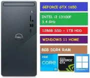GAMING PC GEFORCE GTX 1650 DELL INSPIRON 3020 INTEL i3-13100F 8GB RAM 128GB SSD